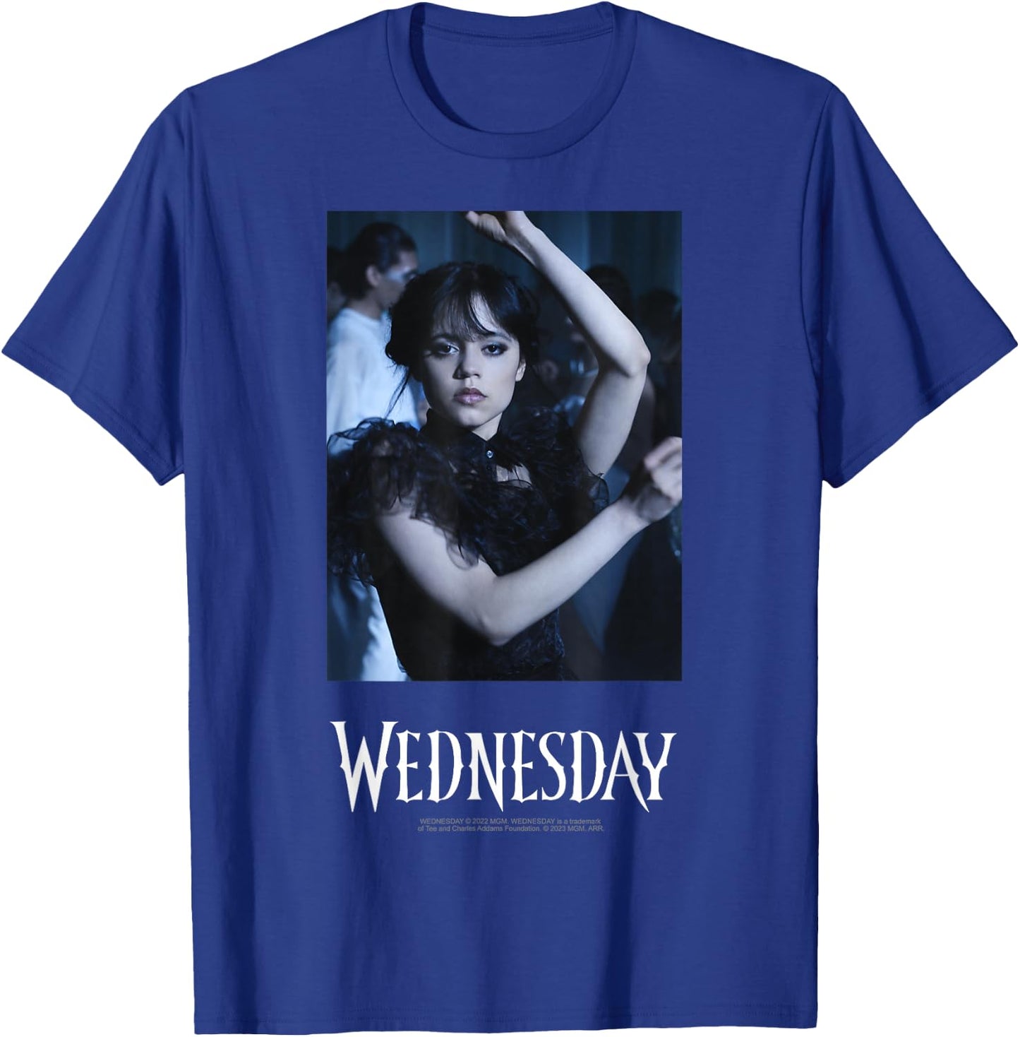 Wednesday Iconic Dance Scene Real Photo Portrait T-Shirt - T-Shirt | Royal