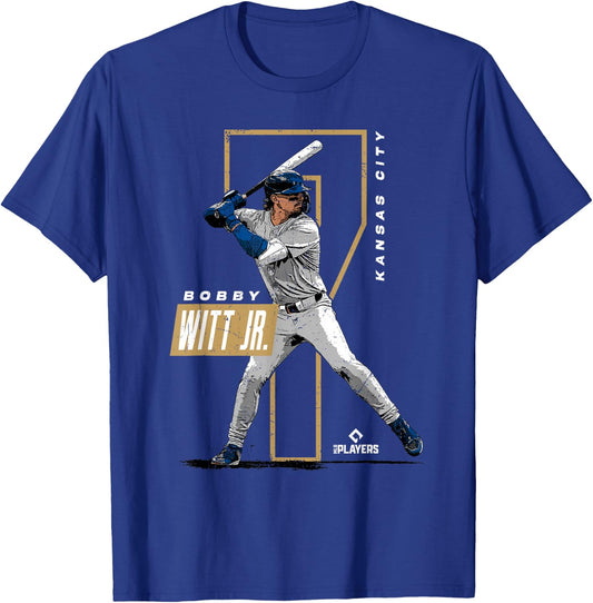 Bobby Witt Jr. | Kansas City Baseball Players | MLBWIT3002 T-Shirt - T-Shirt | Royal