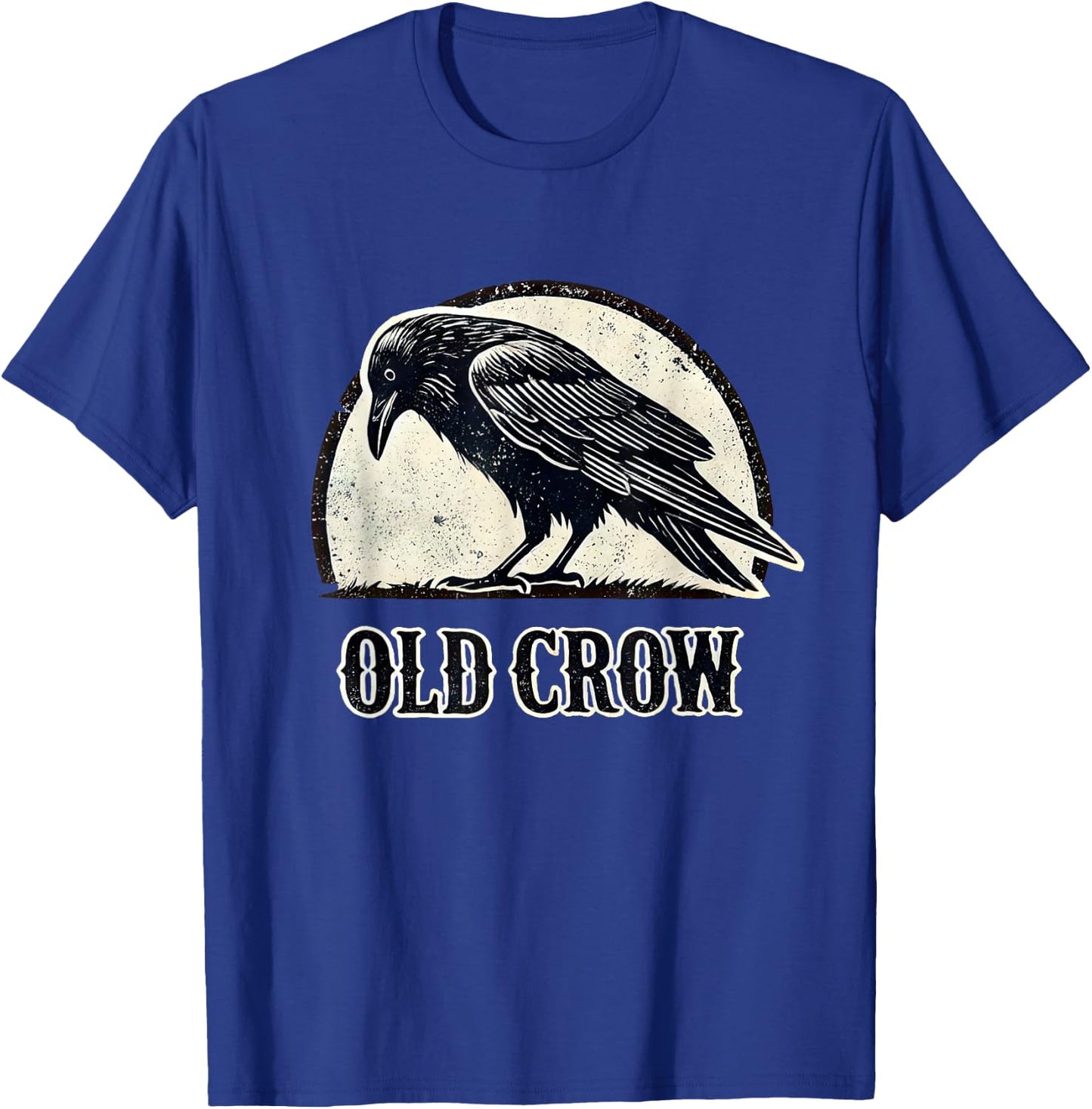Old Crow Graphic T-Shirt - T-Shirt | Royal