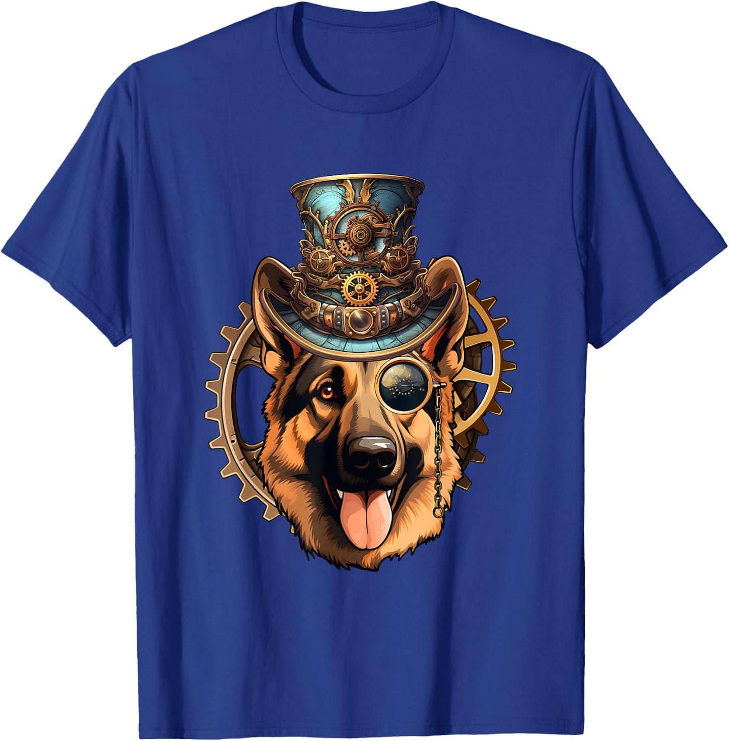 Victorian Steampunk German Shepherd T-Shirt - T-Shirt | Royal