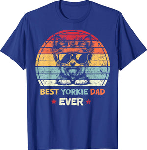 Best Yorkie Dad Ever Fathers Day Dog Lover Yorkshire Terrier Women T-Shirt - T-Shirt | Royal