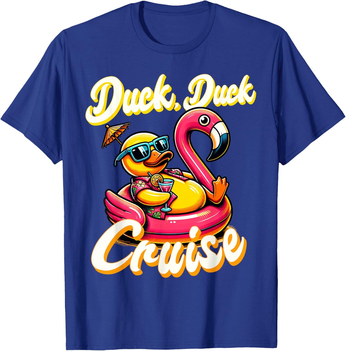 Cruising Ducks Duck Duck Cruise Family Vacation Rubber Duck T-Shirt - T-Shirt | Royal