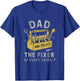 Dad The Fixer Of Everything Funny Father's Day Dads puns T-Shirt - T-Shirt | Royal