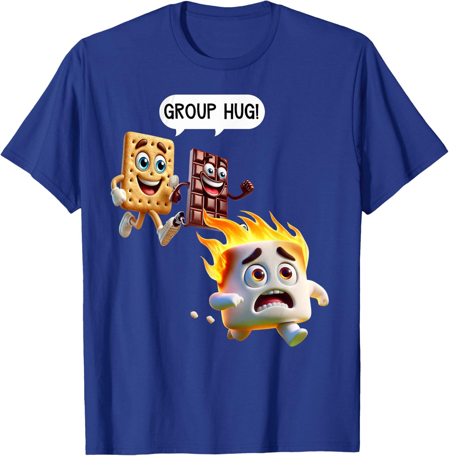 Funny T Shirts Smores Camping Roasting Outdoor Women T-Shirt - T-Shirt | Royal