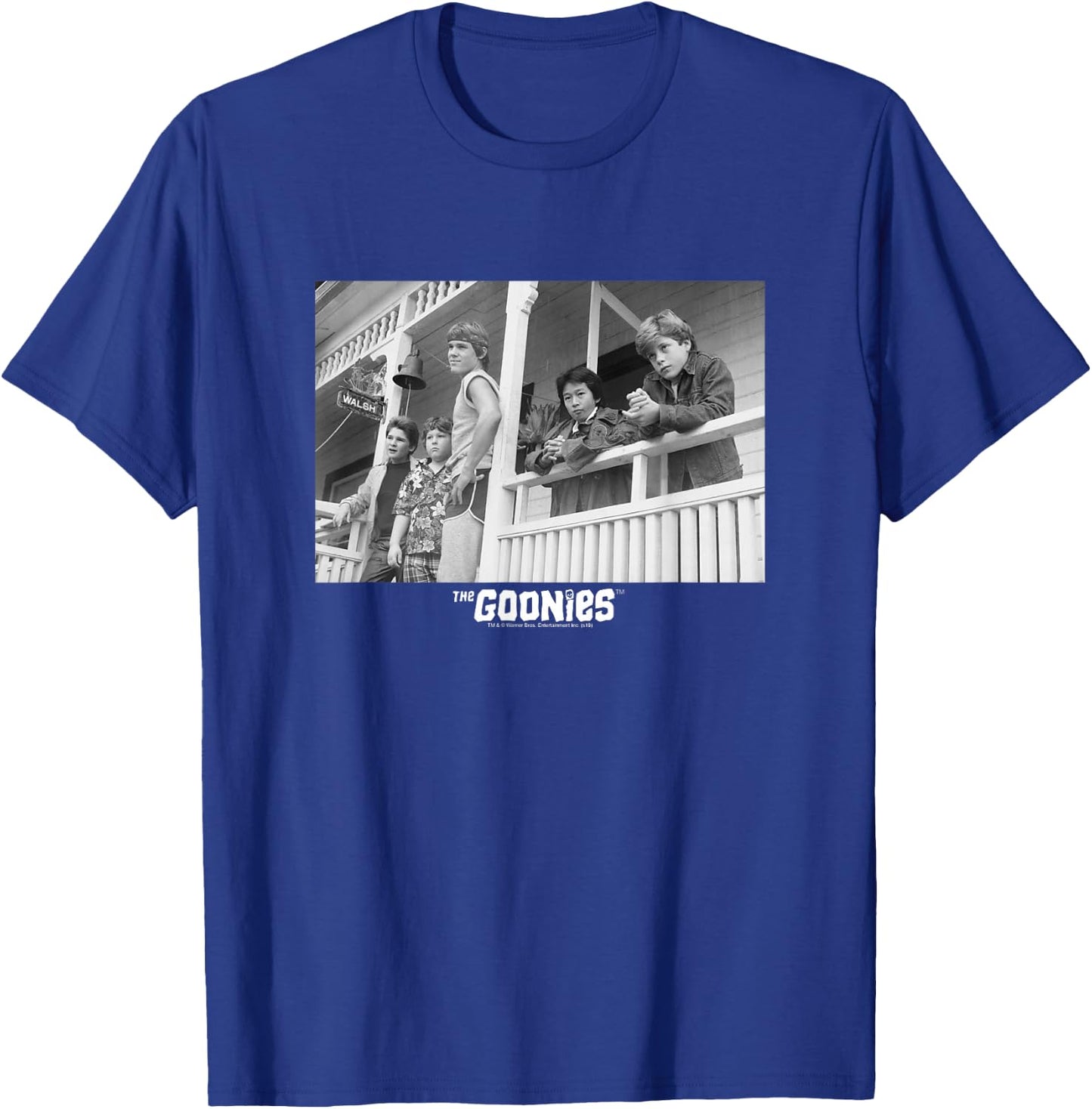 The Goonies Porch Cast T-Shirt - T-Shirt | Royal
