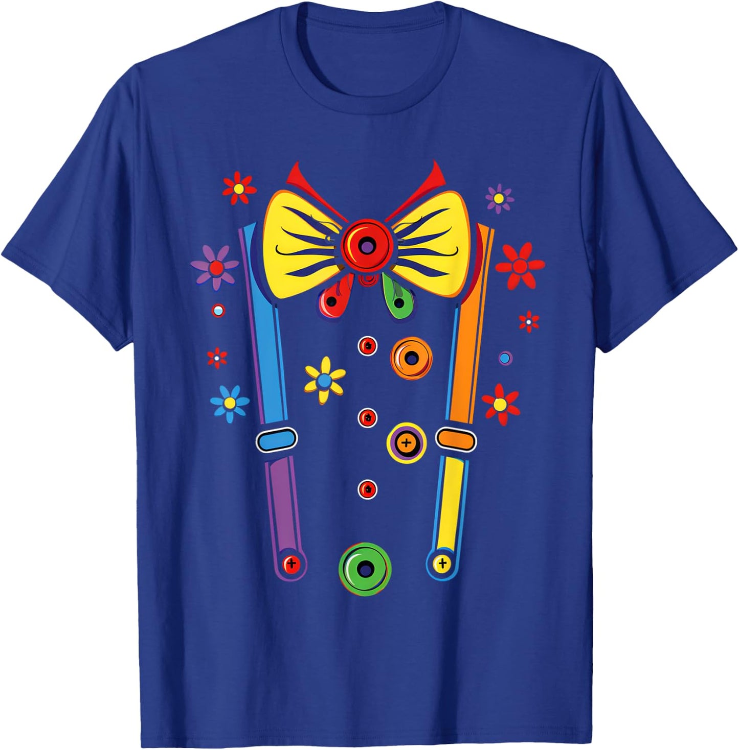 Clown Costume Circus Birthday Party Halloween Men Women Kids T-Shirt - T-Shirt | Royal