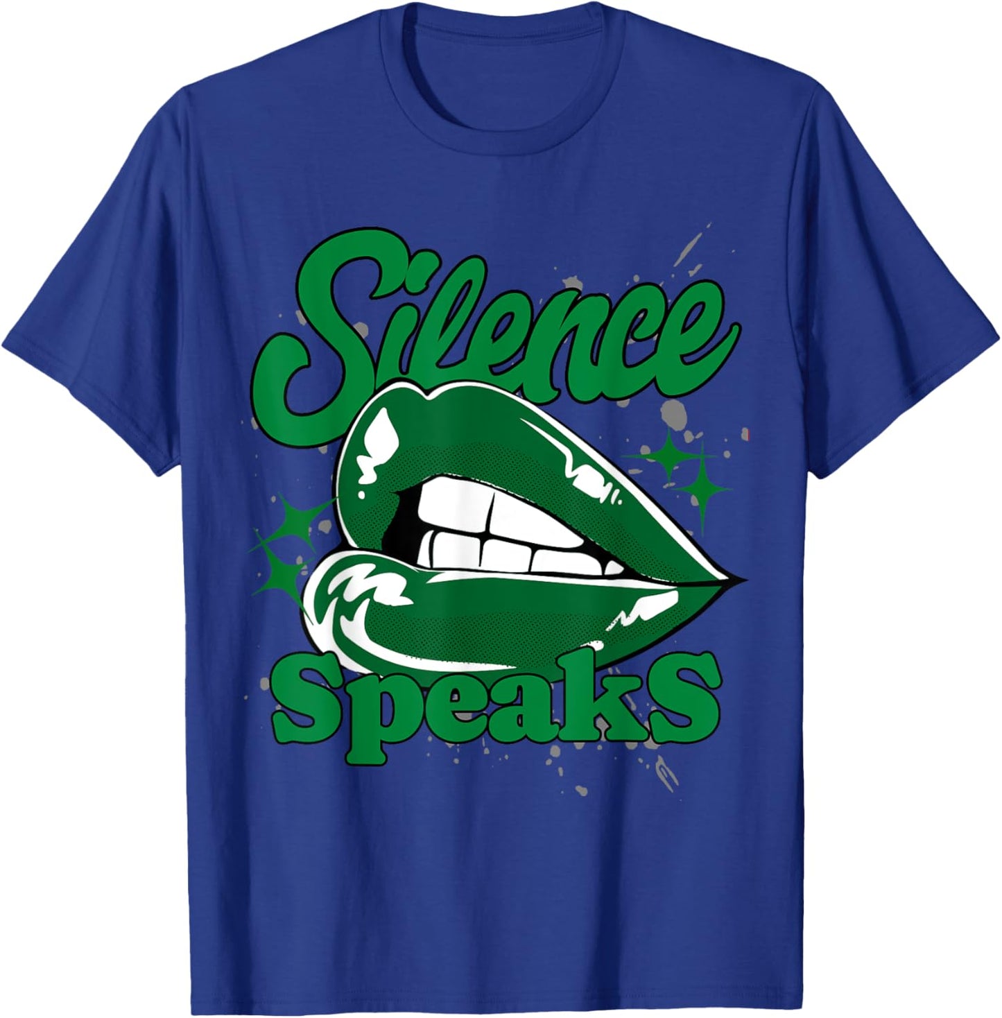 Silence Speaks Lucky Green 5s Matching Women T-Shirt - T-Shirt | Royal