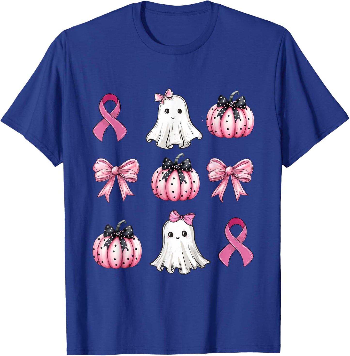 Breast Cancer Awareness Coquette Pink Pumpkin Rippon Women's T-Shirt - T-Shirt | Royal