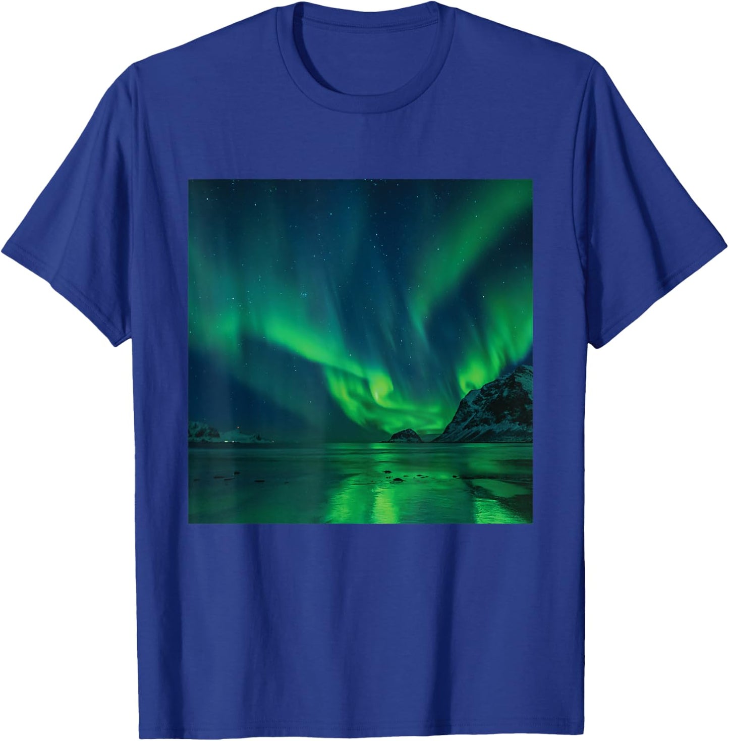 Aurora Borealis I Polar Lights Iceland Vacation T-Shirt - T-Shirt | Royal