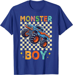 Monster Truck Boy Monster Truck Are My Jam Truck Lovers T-Shirt - T-Shirt | Royal