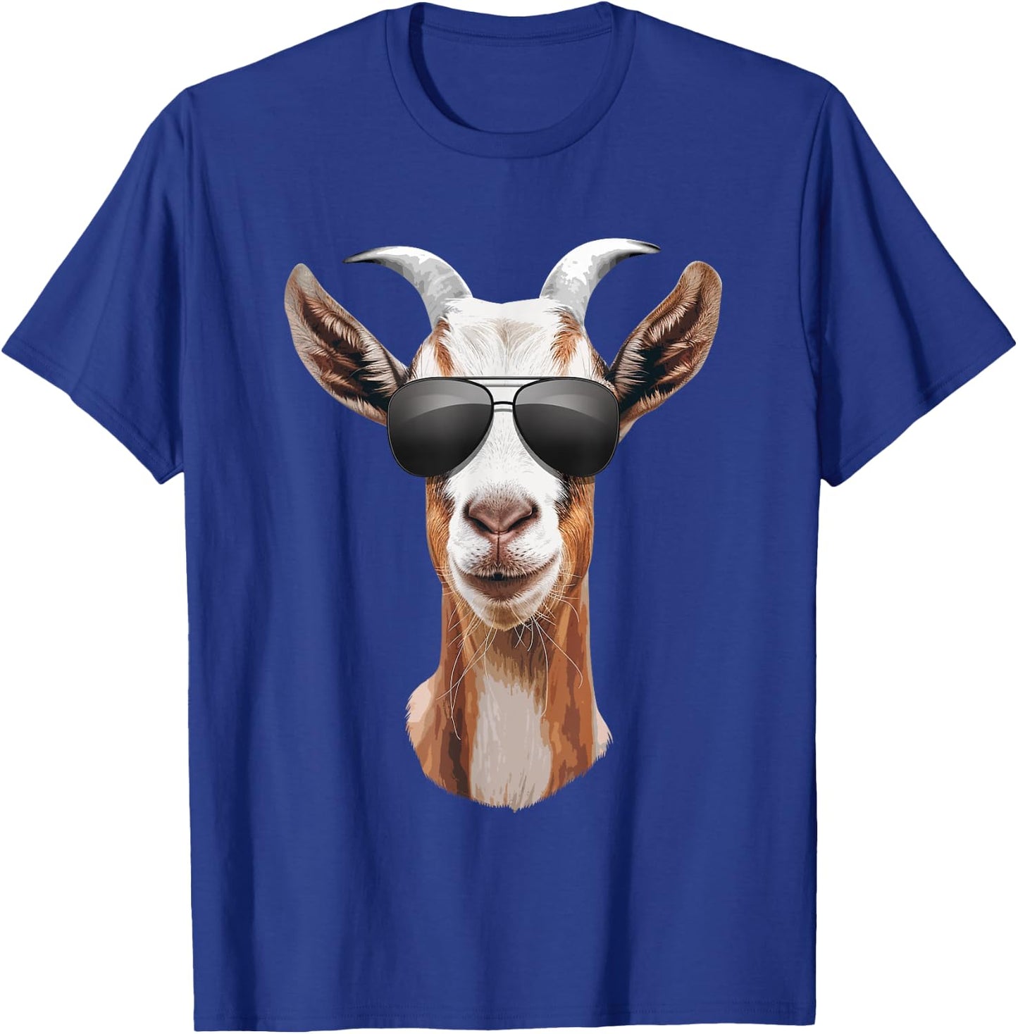 Cool Goat Art Women Farm Animal Domestic Goat Lover T-Shirt - T-Shirt | Royal