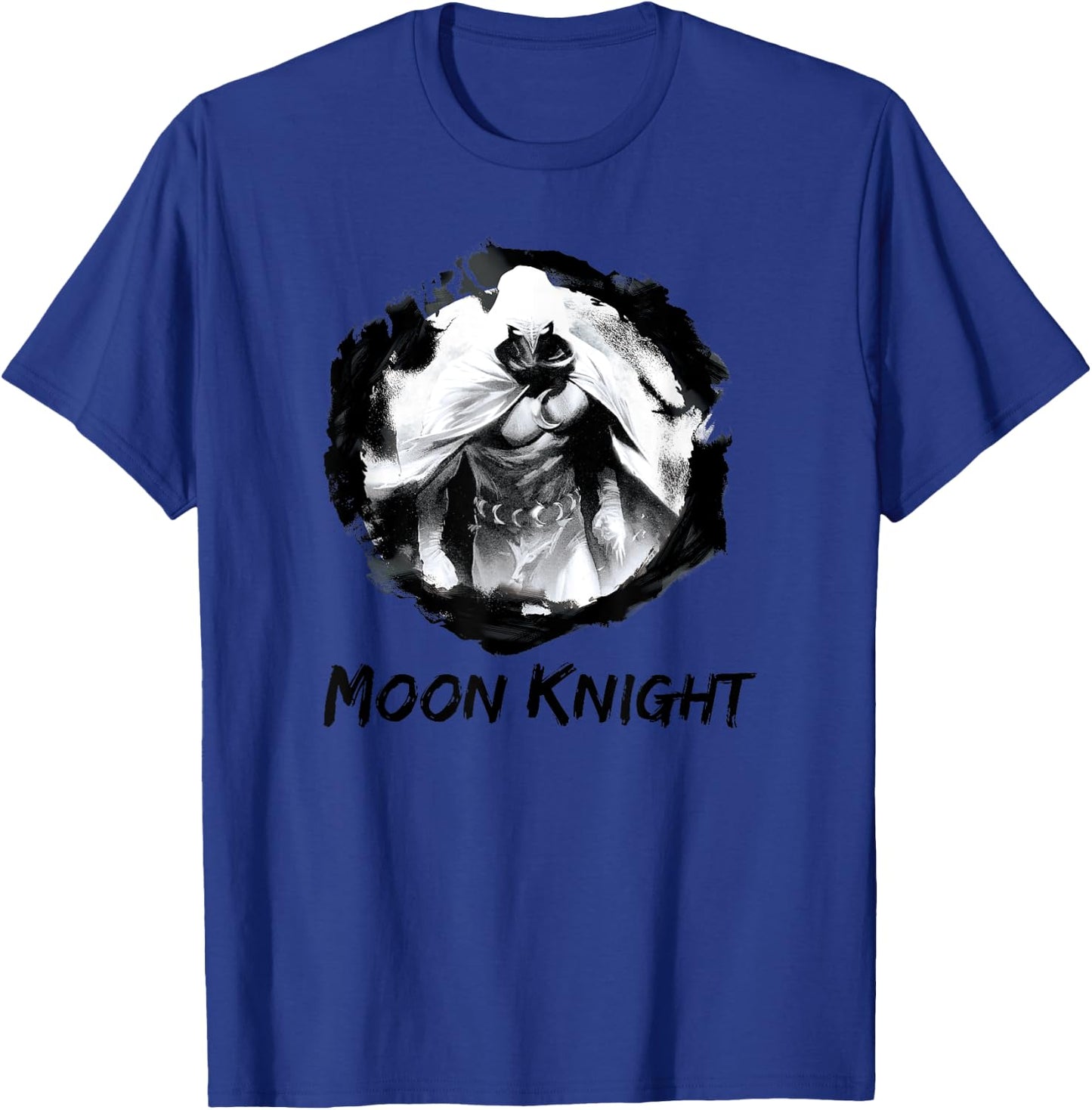 Marvel Moon Knight Paint Smudge Print Classic Comic T-Shirt - T-Shirt | Royal