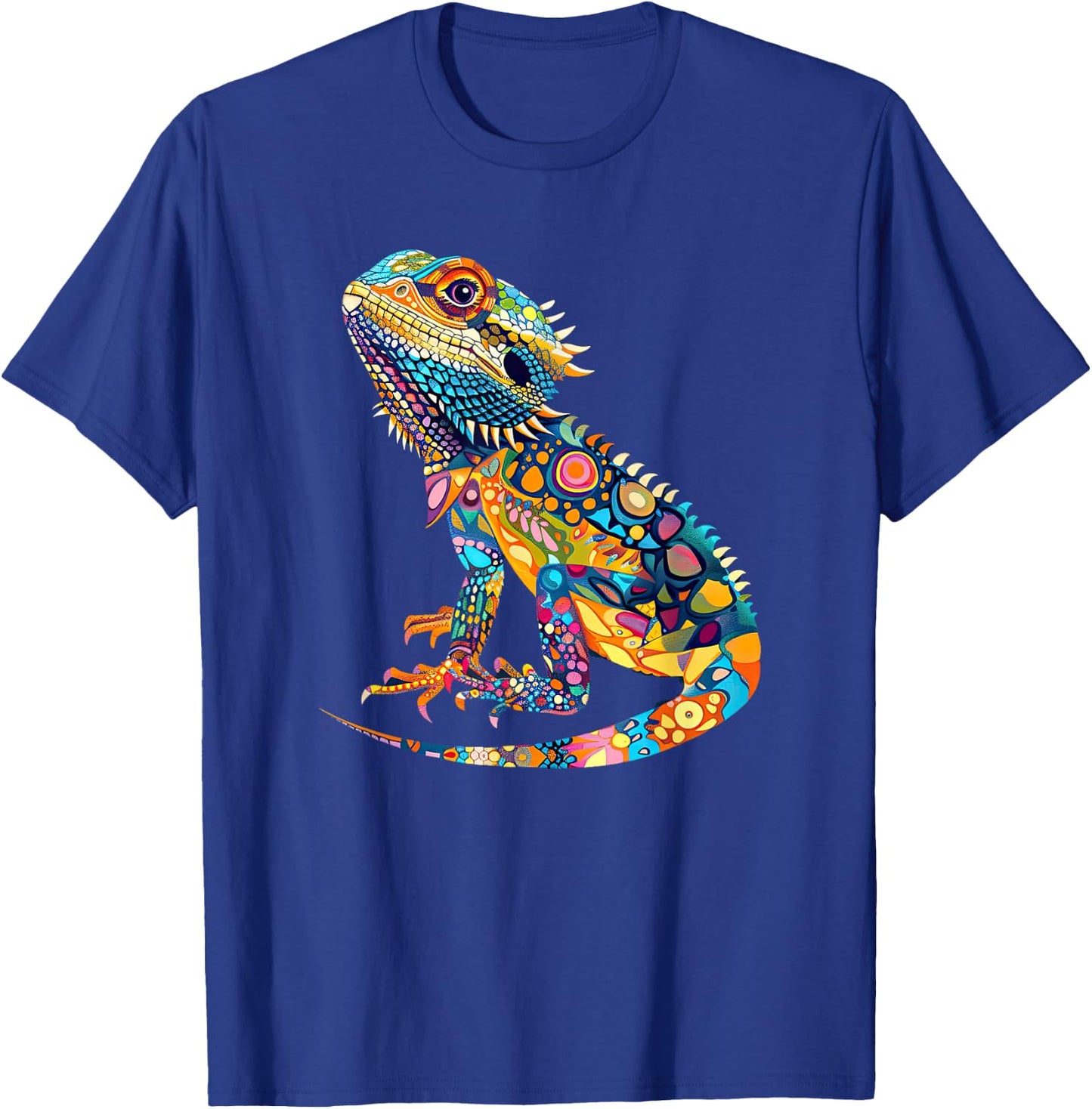 Bearded Dragon Colorful Design for Exotic Pet Enthusiasts T-Shirt - T-Shirt | Royal