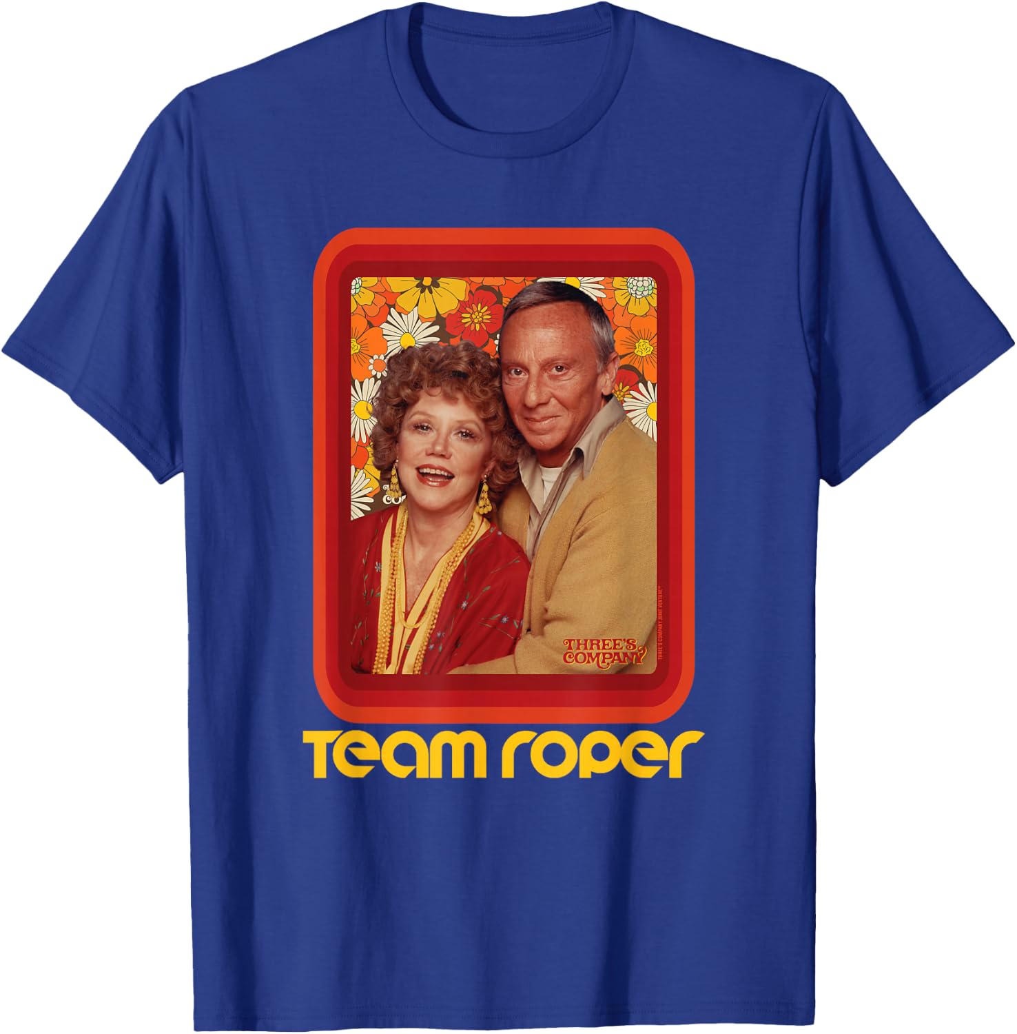 Team Roper! Three's Company Stanley & Helen Roper Retro T-Shirt - T-Shirt | Royal