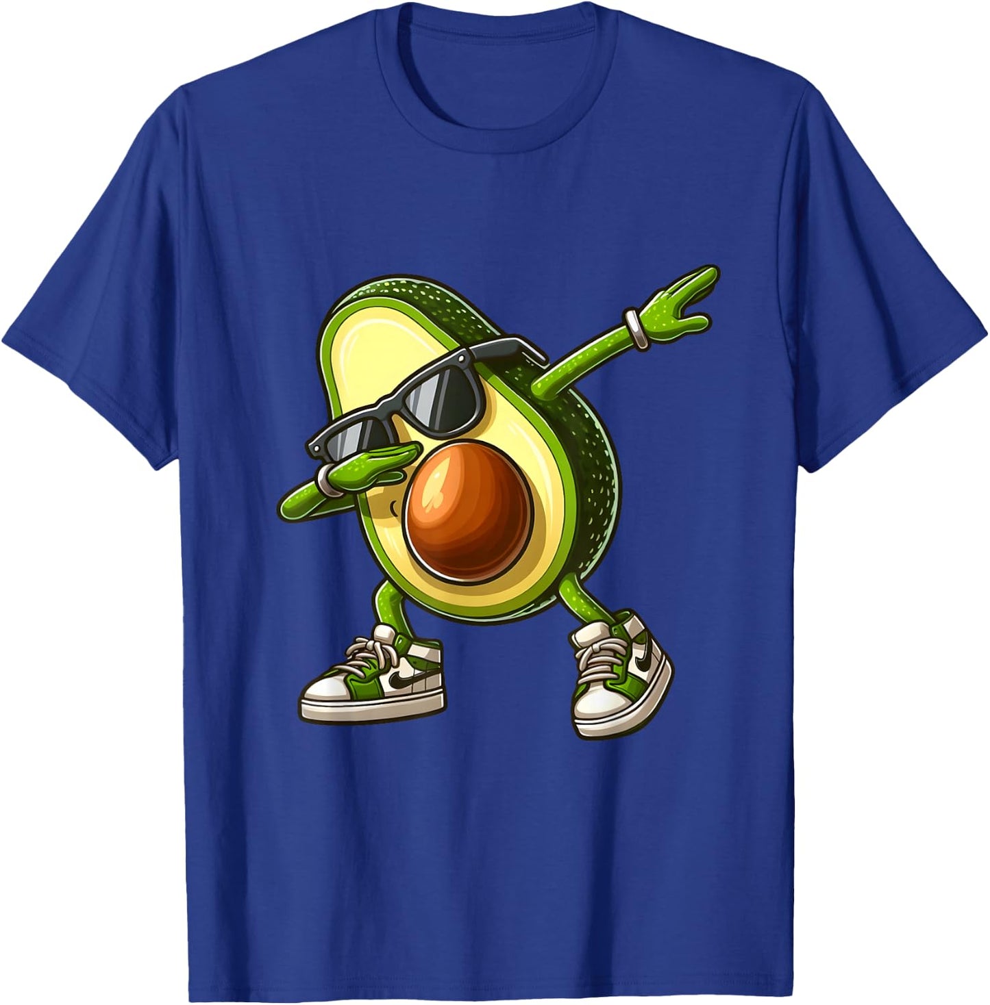 Funny Dabbing Avocado Vegan Food Lover T-Shirt - T-Shirt | Royal