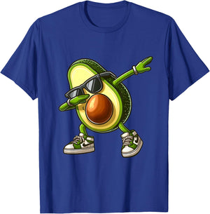 Funny Dabbing Avocado Vegan Food Lover T-Shirt - T-Shirt | Royal