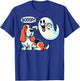 Funny Halloween Ghost Basset Hound Boop Easy Lazy Costume T-Shirt - T-Shirt | Royal