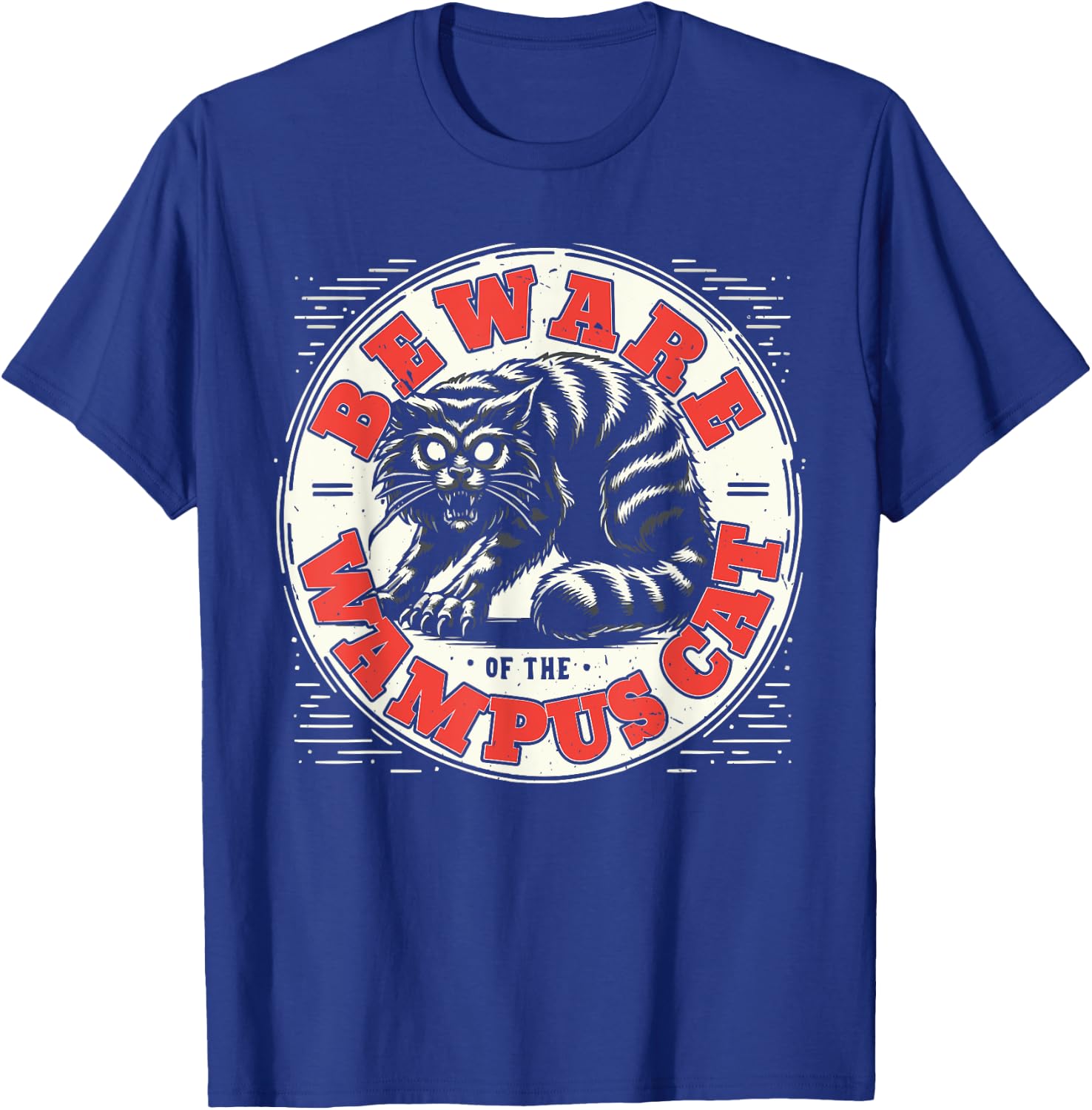 Wampus Cat American Folklore Cryptozoology Cryptid T-Shirt - T-Shirt | Royal