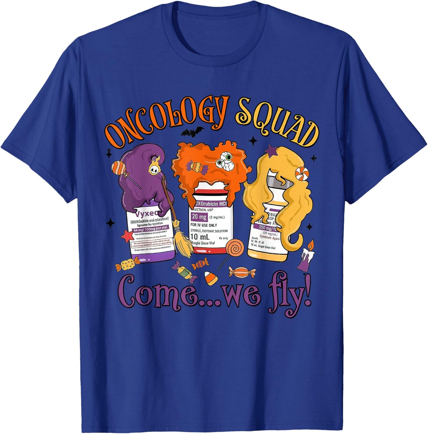 Oncology Nurse Halloween, Pediatric Oncology,Oncology Squad T-Shirt - T-Shirt | Royal