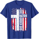 One Nation Under God 4th July Shirt Christian Women Dad Men T-Shirt - T-Shirt | Royal
