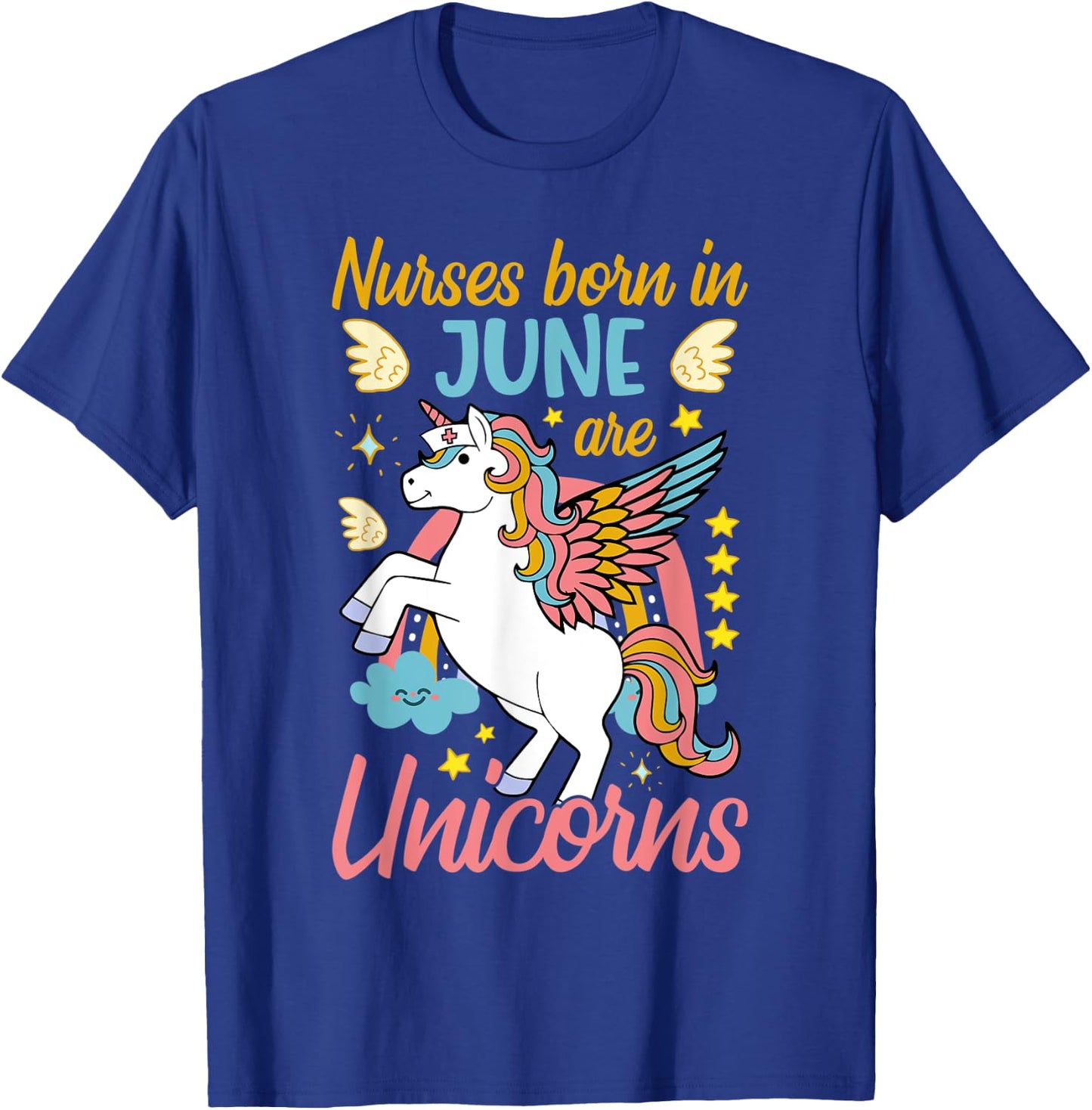 Nurse Born In June T-Shirt - T-Shirt | Royal