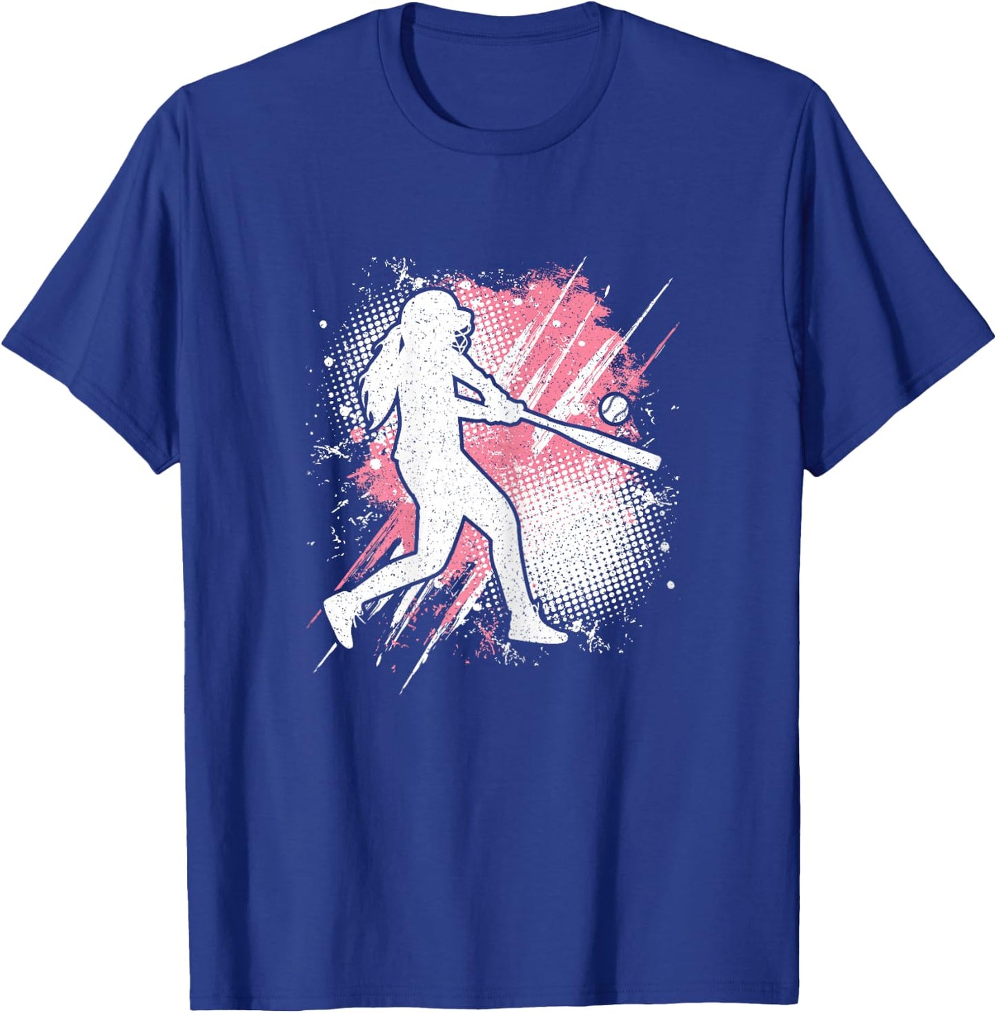 Softball Player Pink Softball Lover Women Girls Kids T-Shirt - T-Shirt | Royal