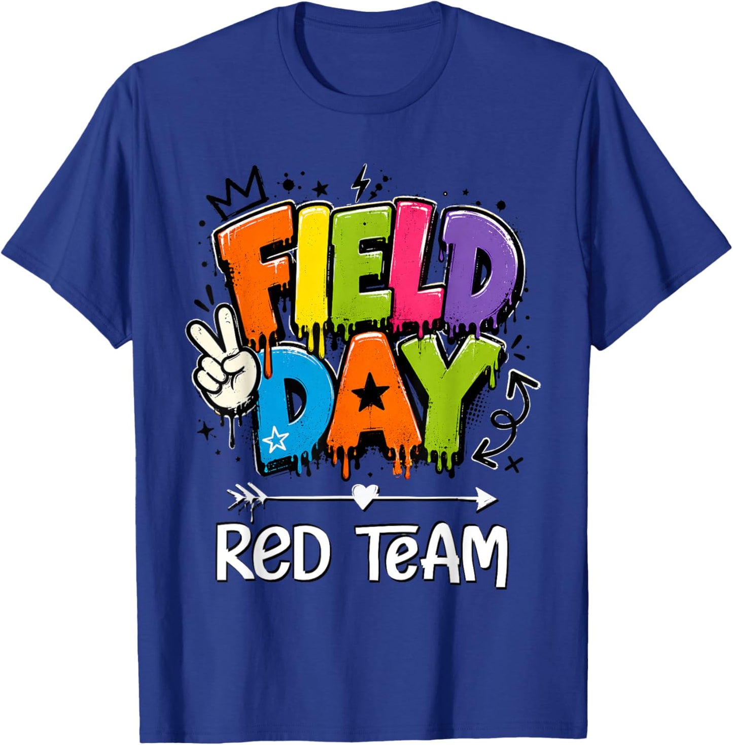 Funny Red Team Field Day 2026 Drip Teacher Boy Girl Kids T-Shirt - T-Shirt | Royal