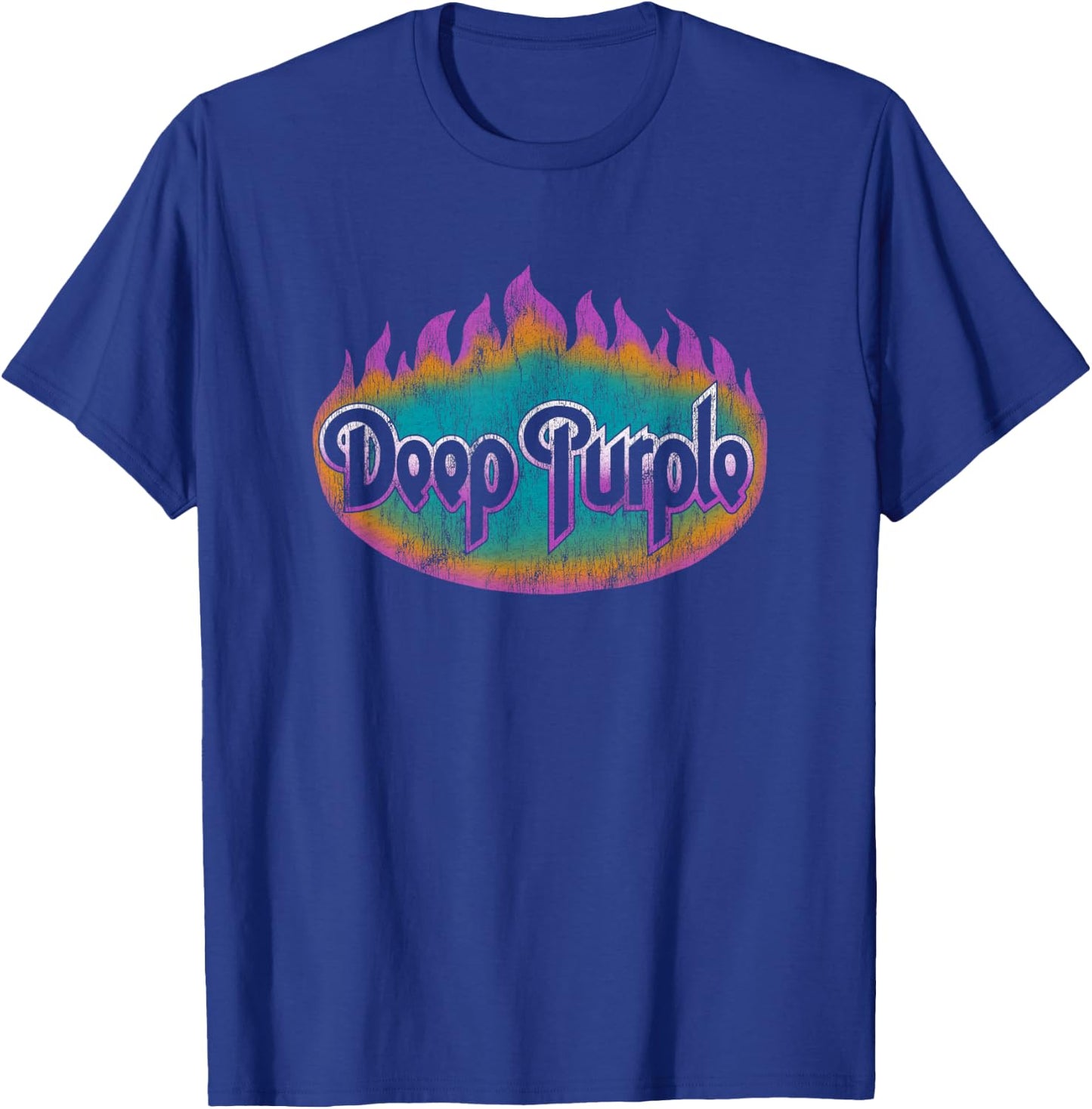 Deep Purple Flames Logo T-Shirt - T-Shirt | Royal