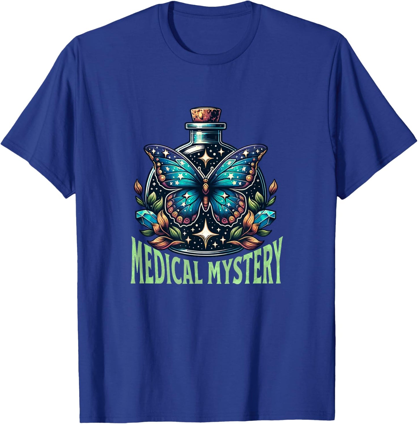 Medical Mystery Chronic Illness Spoonie Butterfly T-Shirt - T-Shirt | Royal