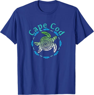 Cape Cod Design / Vintage Tribal Turtle Gift T-Shirt - T-Shirt | Royal