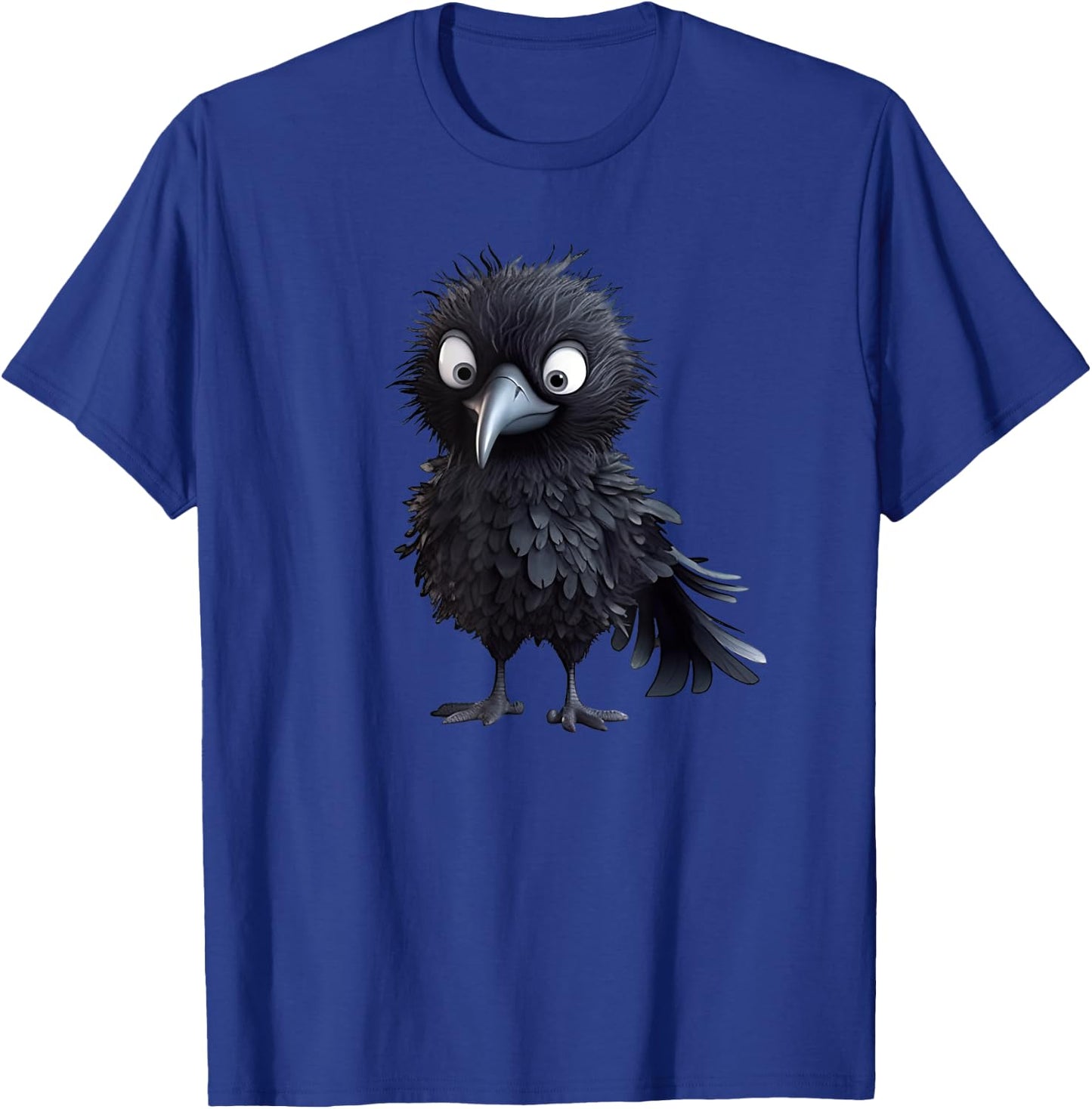 Black Raven Bird Graphic For Gothic Kids Women Men Cute Crow T-Shirt - T-Shirt | Royal