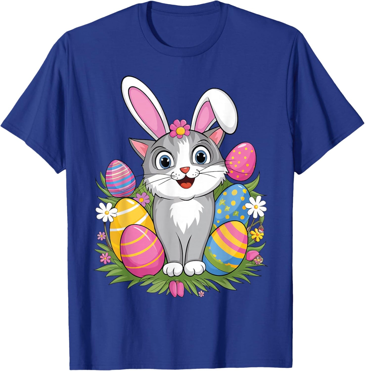 Easter Cat T-Shirt - T-Shirt | Royal