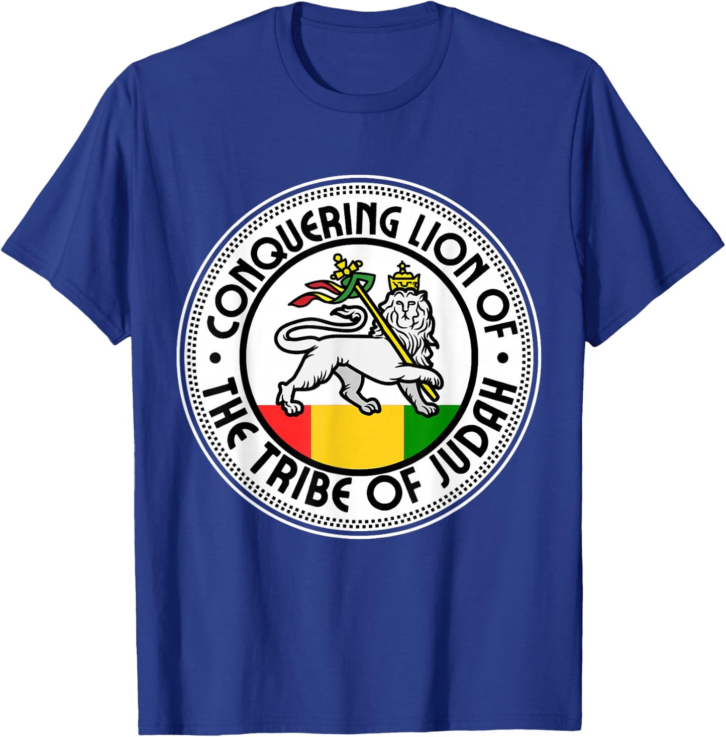 Rastafarian Conquering Lion Of The Tribe Of Judah Reggae T-Shirt - T-Shirt | Royal