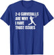 Funny Baseball 2-0 Curveballs Are Why I Have Trust Issues T-Shirt - T-Shirt | Royal