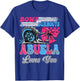 Burnouts or Bows Abuela Loves You Gender Reveal Party T-Shirt - T-Shirt | Royal