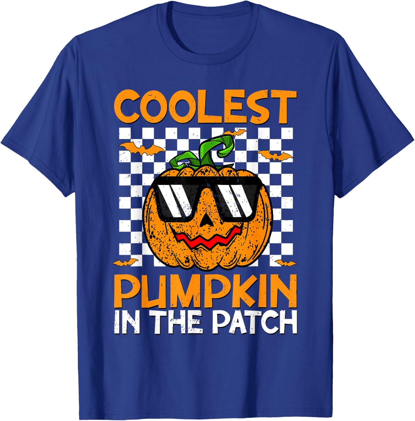 Coolest Pumpkin In The Patch Outfit Halloween Kids T-Shirt - T-Shirt | Royal