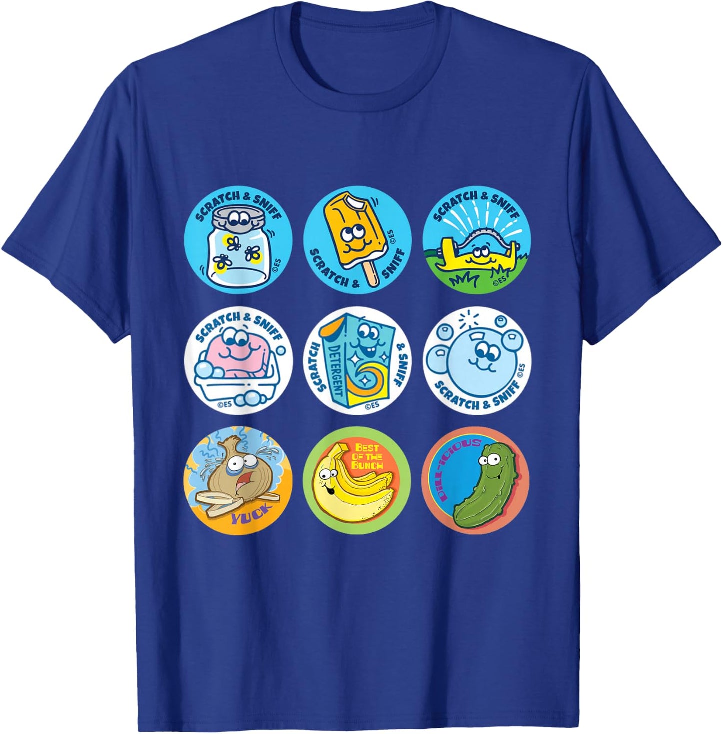 Scratch And Sniff Sticker Ice Cream, Scooper Dooper! Vintage Women Kids T-Shirt - T-Shirt | Royal