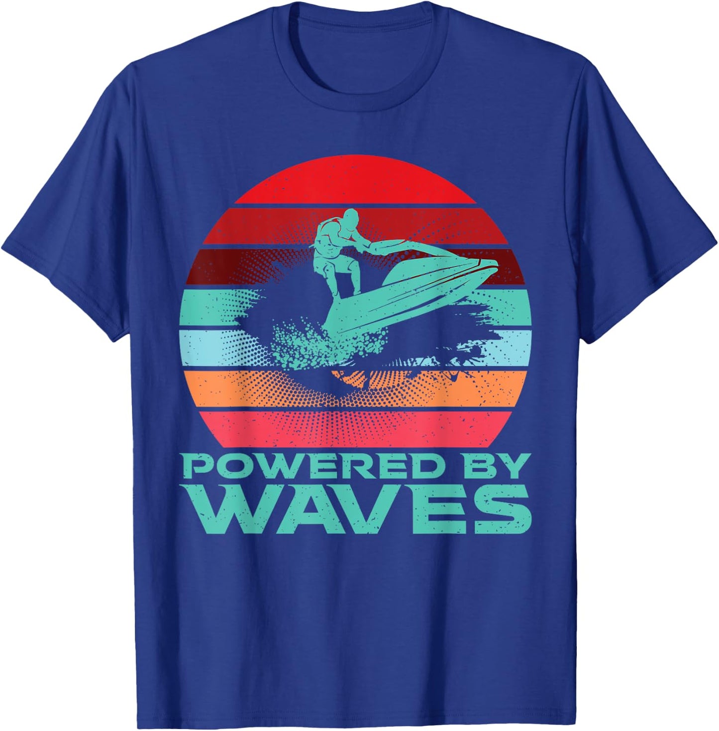 Powered by Waves Jetski T-Shirt - T-Shirt | Royal