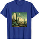 Flying Aliens UFO Cactus Desert T-Shirt - T-Shirt | Royal