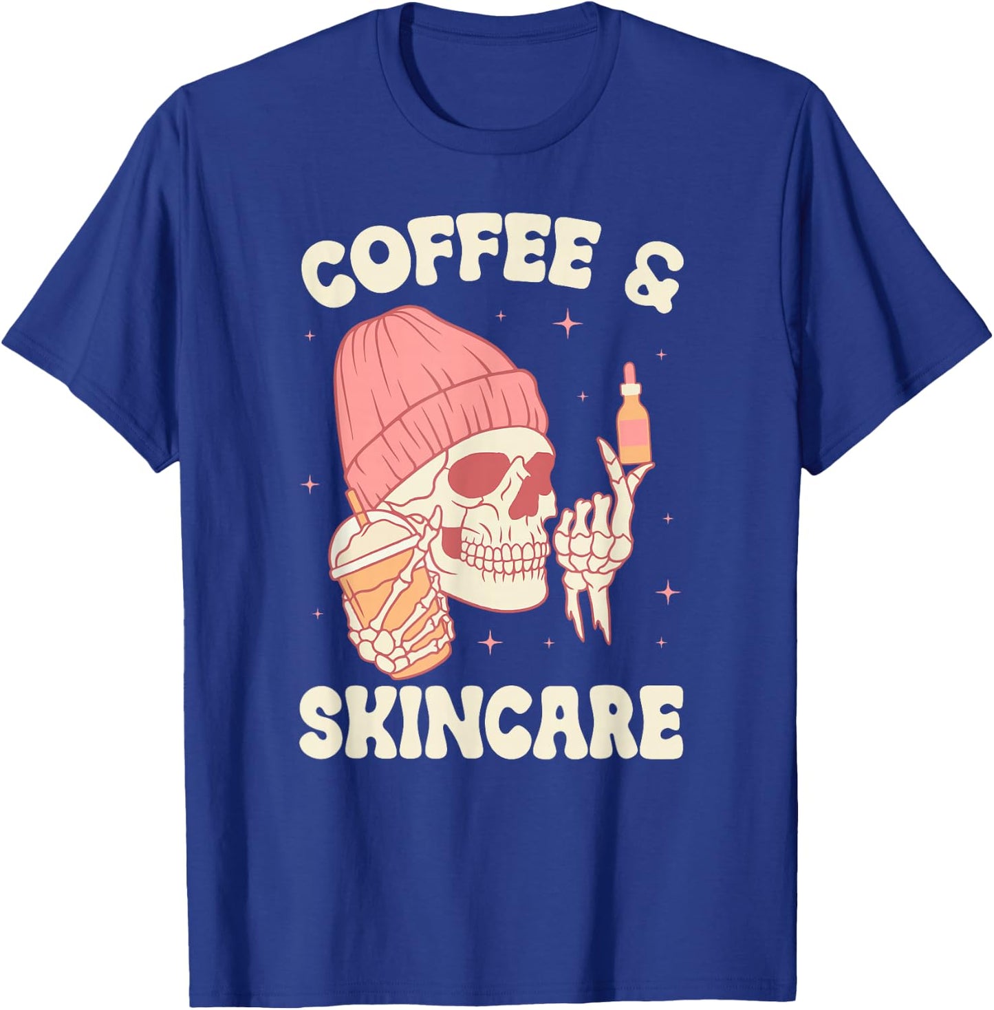 Coffee & Skincare Esthetician Esthetics Estheticians T-Shirt - T-Shirt | Royal