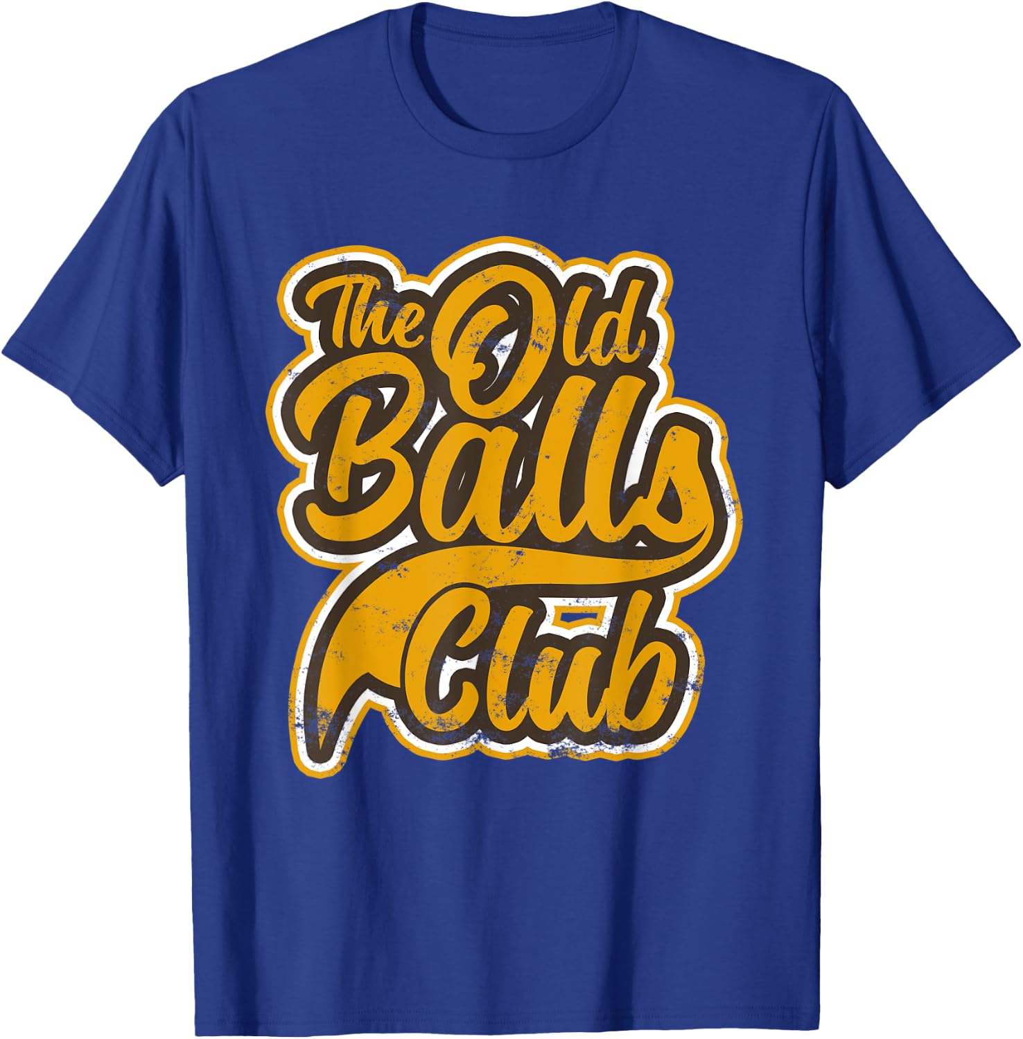 Vintage Awesome Old Balls Club Funny Birthday Gifts T-Shirt - T-Shirt | Royal