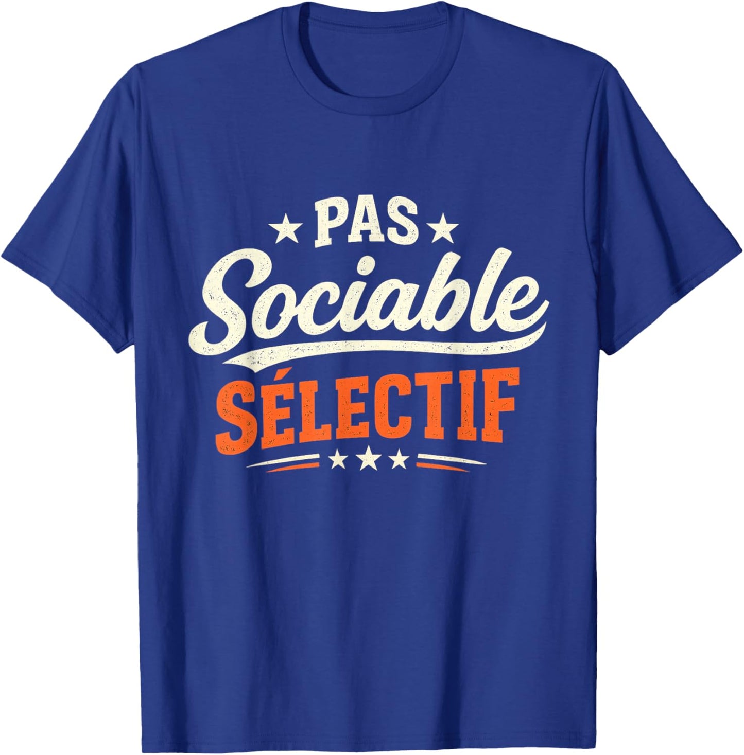 Men's Gift Humour Original Funny Not Sociable Selective T-Shirt - T-Shirt | Royal