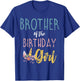 Brother Of The Birthday Girl Brother Gifts Unicorn Birthday T-Shirt - T-Shirt | Royal
