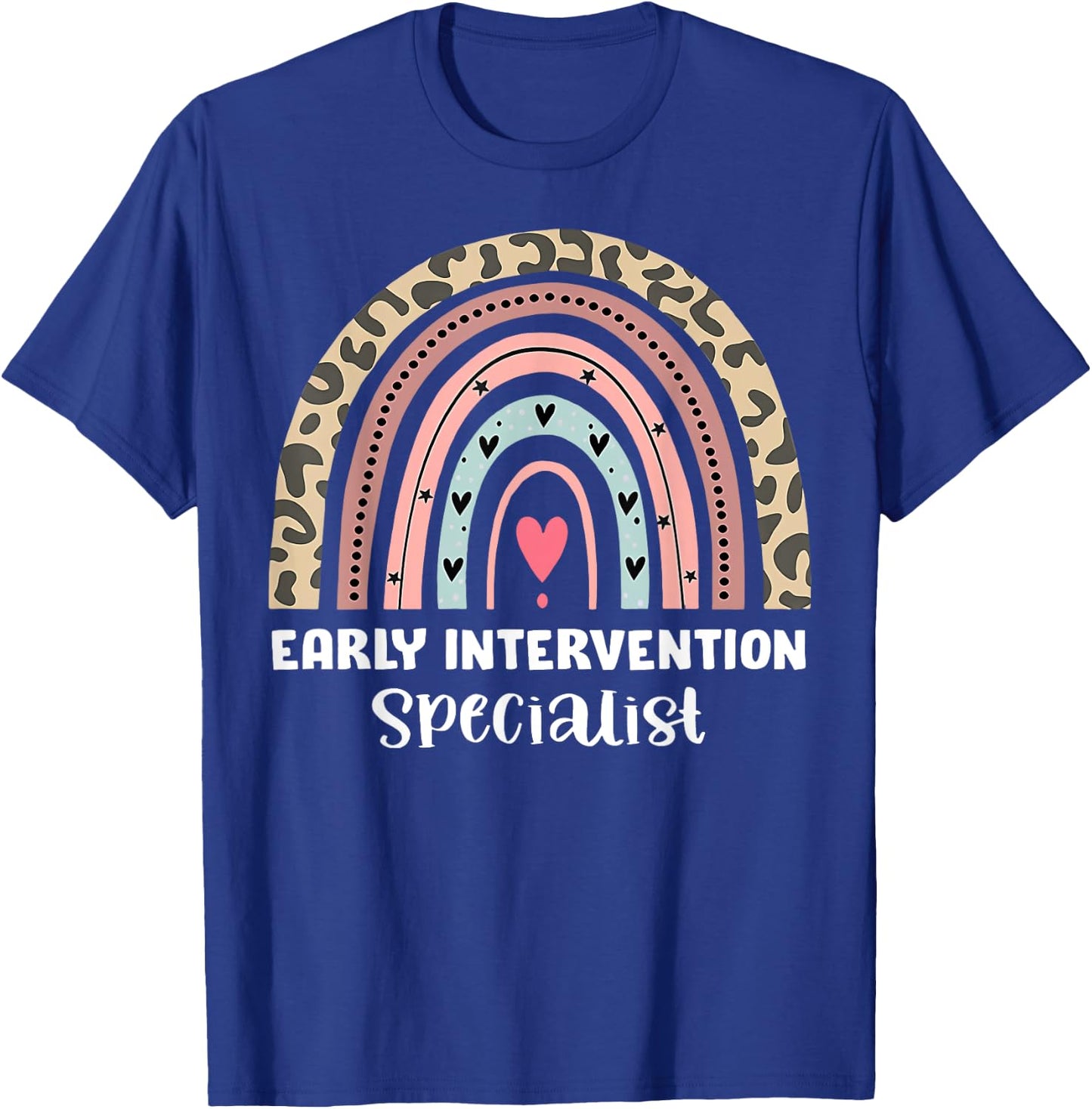 Rainbow Early Intervention Specialist Intervention Squad T-Shirt - T-Shirt | Royal