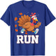 Turkey Run Thanksgiving Running Turkey Trot Costume T-Shirt - T-Shirt | Royal