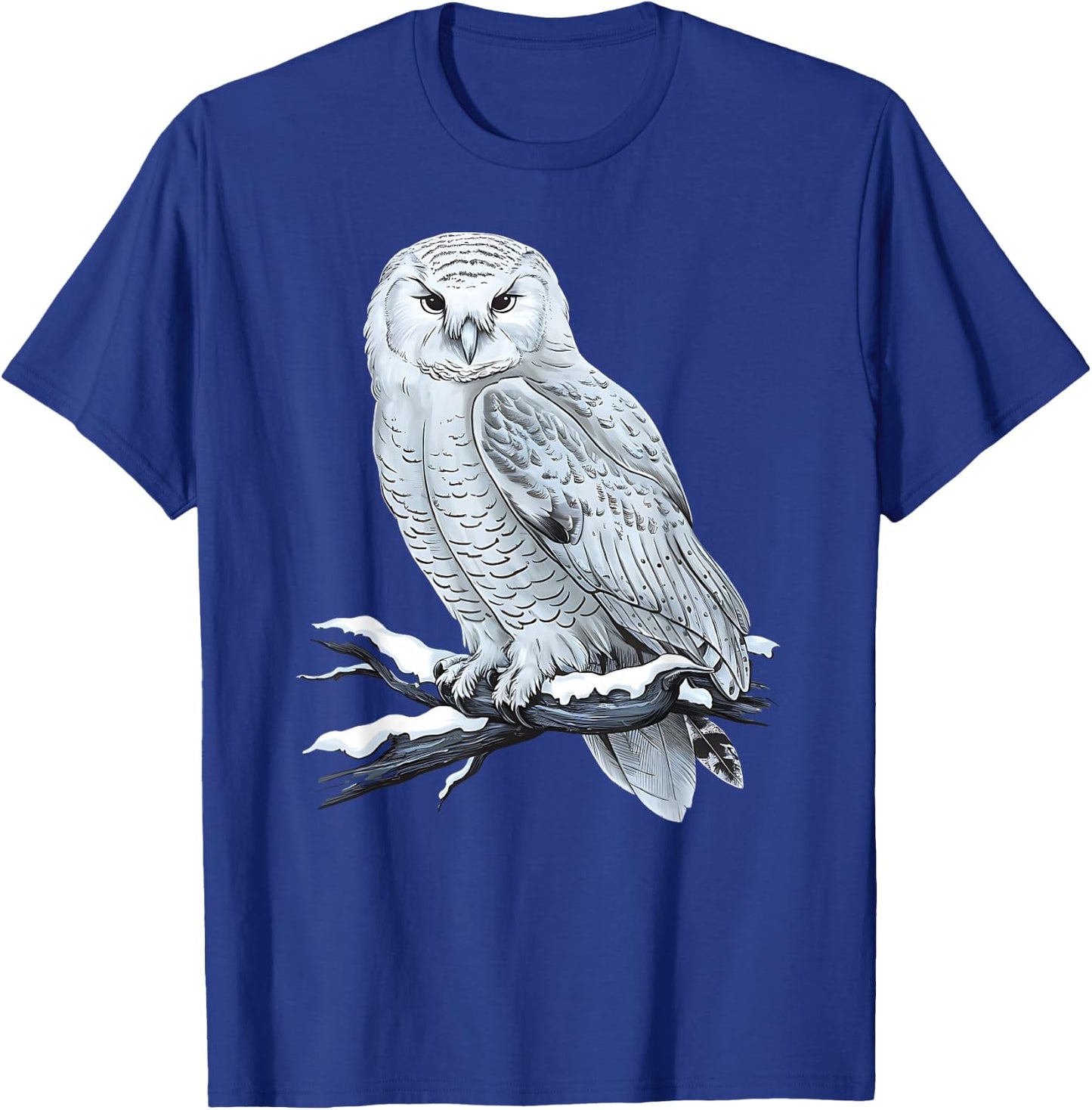 Snowy Owl Nature Winter Wildlife Art - Beautiful Snowy Owl T-Shirt - T-Shirt | Royal