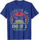 I Leveled Up To Dad of 3 2025 Promoted To Dad Of Three Kids T-Shirt - T-Shirt | Royal