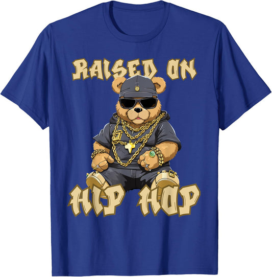 Hip Hop Teddy Bear Celebrating Hip Hop T-Shirt - T-Shirt | Royal