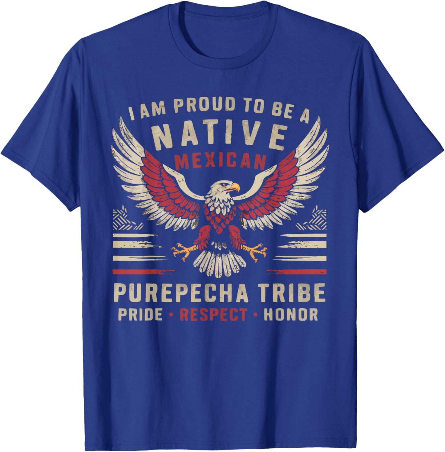 Indigenous People Mexico Native American Purepecha Tribe T-Shirt - T-Shirt | Royal