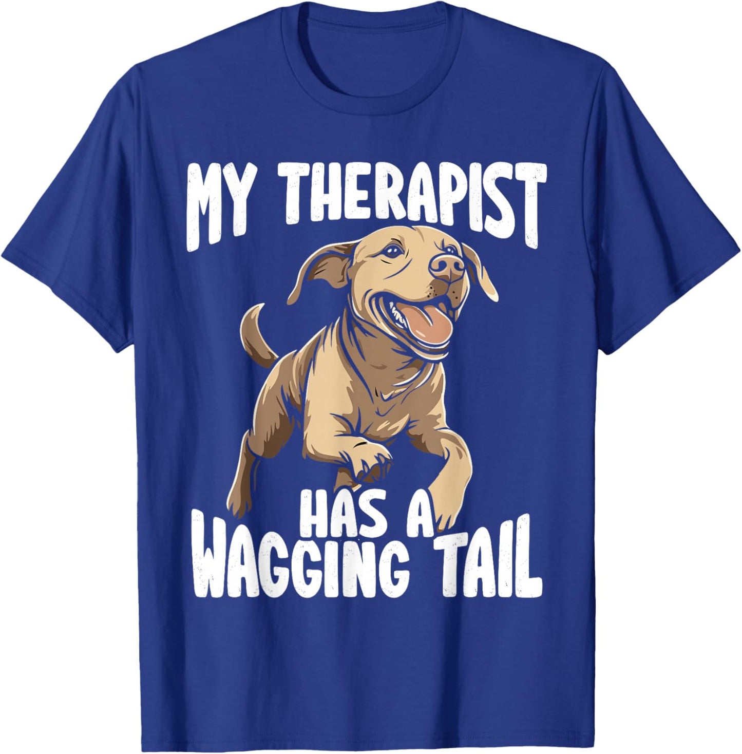 Labrador Design Therapy Service Dog T-Shirt - T-Shirt | Royal